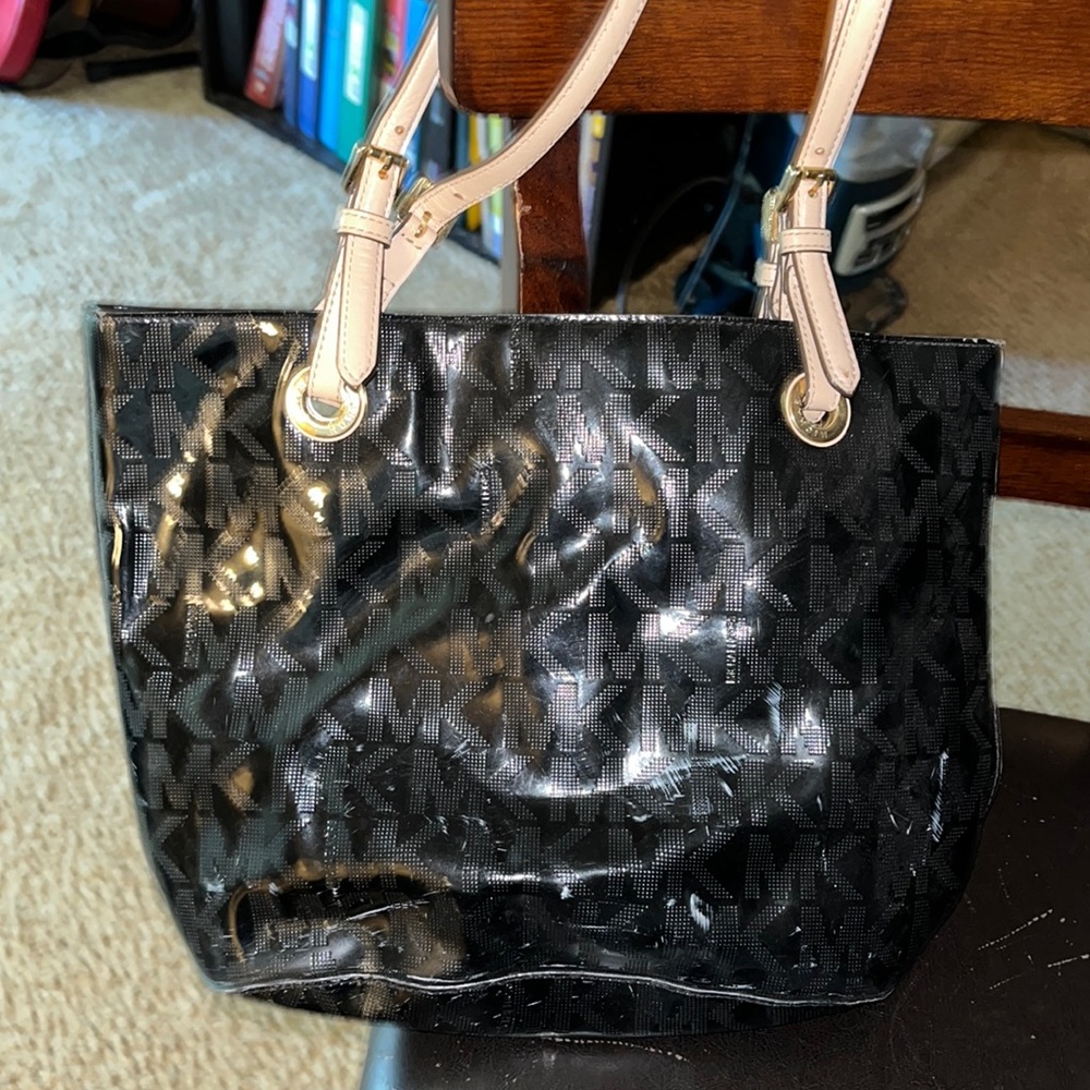 Black chrome MK bag, some scratches on front